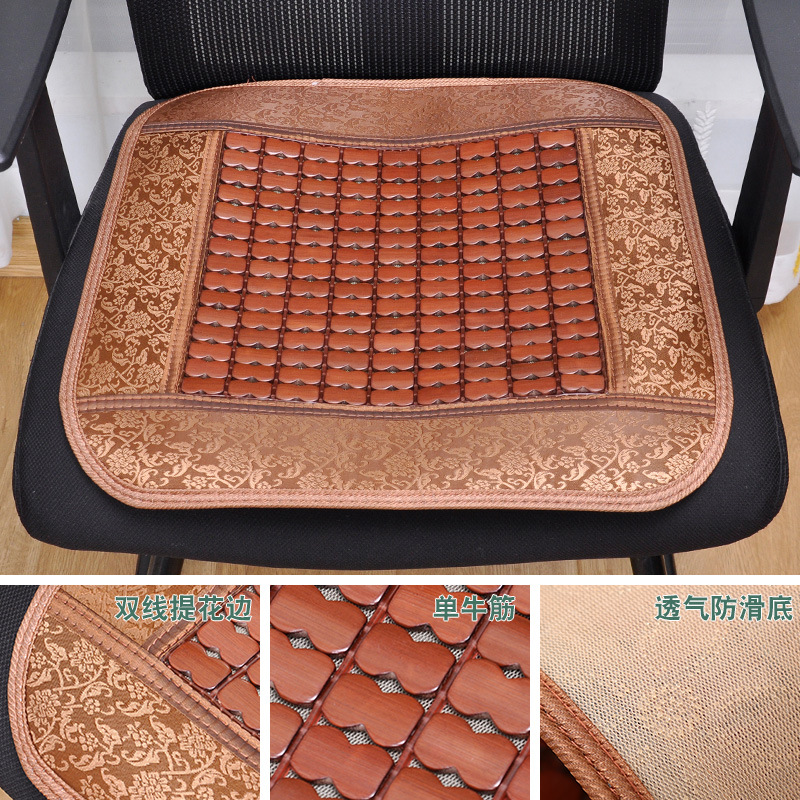 夏のマージャンの冷たい席のクッションの背もたれの竹の椅子はコンピュータの椅子を敷きます。