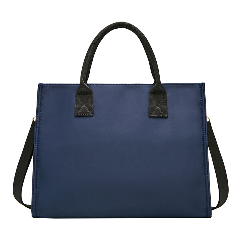 Oxford Cloth Women's Bag Korean Version File Bag Canvas Large Capacity Portable Business Briefcase Women's Commuter Work Bag