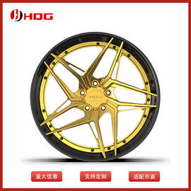 HQG新款20寸锻造定制轮毂适用于AGM奔驰保时捷宝马等市面可见汽车