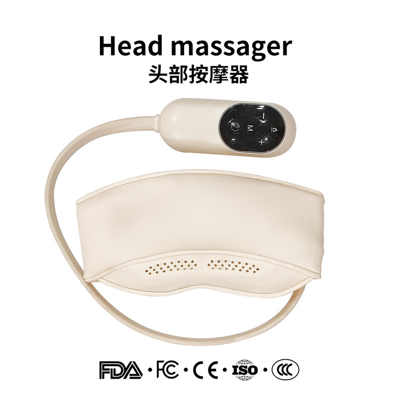 充電式ヘッドマッサージ器、エアバッグで包まれたリラックス用家庭用マッサージヘルメット、温湿布機能付き頭と目の一体型ヘッドマッサージ|undefined