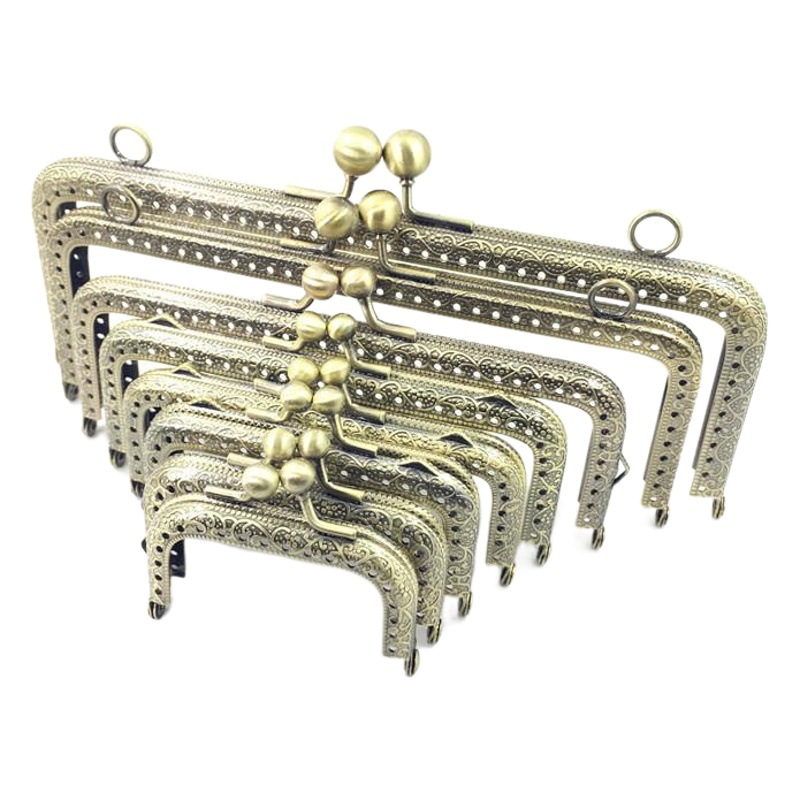 8.5, 10.5, 12.5, 15, 18, 20cm de oro de boca en relieve cuadrado [Pukeng] oro de boca común de bricolaje