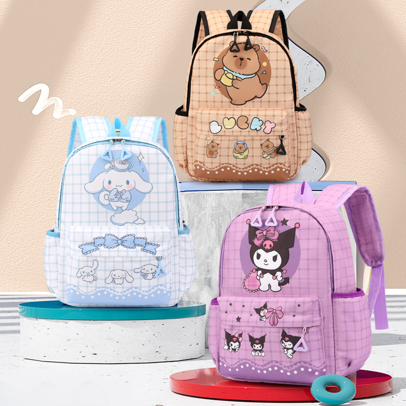 Sanrio Cartoon Kindergarten School Bag with Printed Fabric, Cute Children's Small Cloth Bag, Adorable Baby Backpack