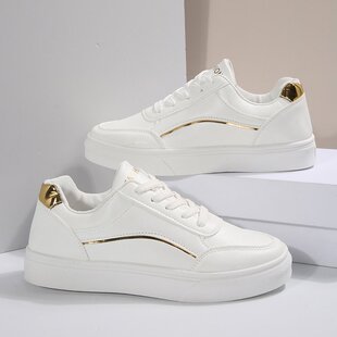 Cross-border plus size Casual Shoes Women's Autumn 2024 New TEUM Explosions Shoes White Shoes Women