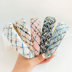 小香風秋冬外出新款發箍女海綿寬邊簡約百搭壓發頭箍洗臉發卡頭飾