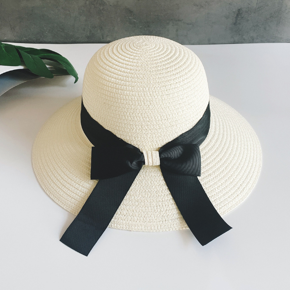 Handmade Straw Hat Women Outdoor Seaside Beach Sun Protection Sun Hat display picture 3