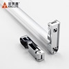 Thick aluminum alloy dual round holes coat cock closet cloakroom hardware accessories cutting flange jacket pipes hanging clothes rod