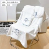 Cute bath towel, white hair towel