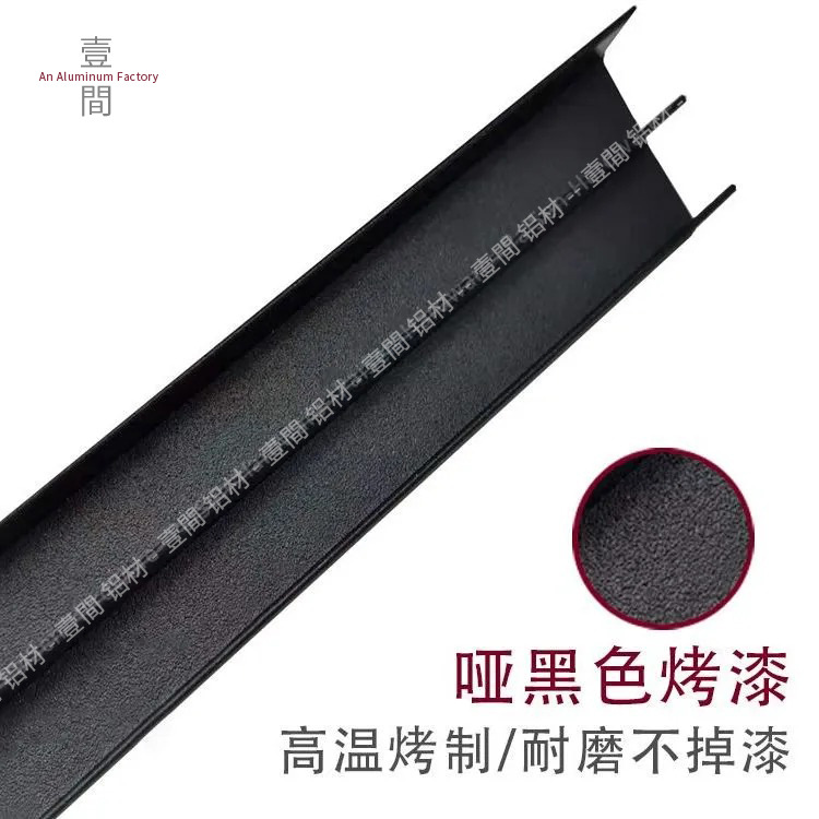 Manufacturer of black glass sliding door double track display cabinet sliding compartment aluminum mountain groove guide rail wheels