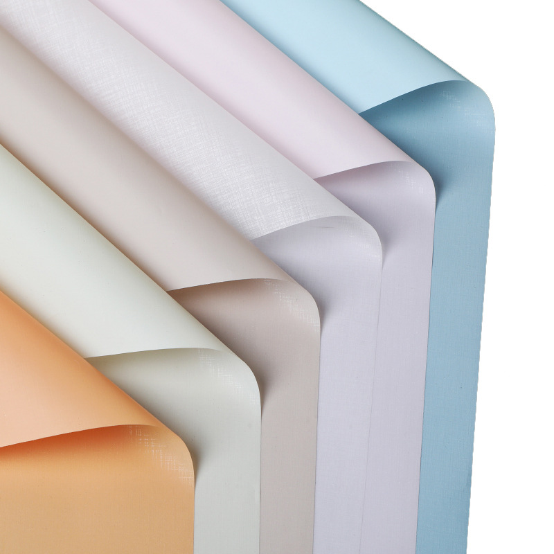 Lizhiran espesado a prueba de mercurio papel de platino Chanel estilo flor envoltura de papel flor tienda ramo regalo bolsa material de la flor