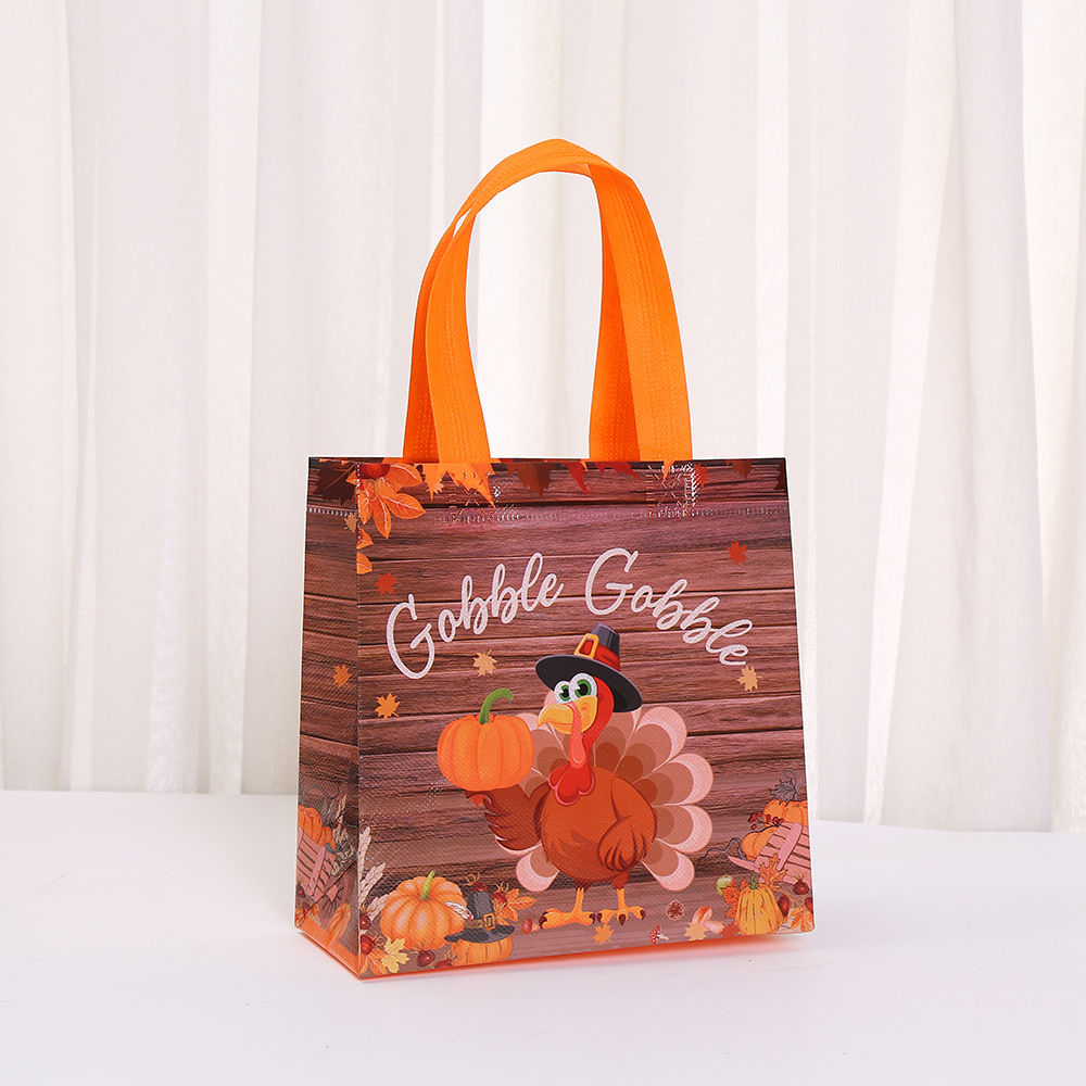 Bolsas de tela no tejida de venta transfronteriza caliente serie de regalos de Acción de Gracias bolsa de regalo de cumpleaños bolsa de embalaje bolsa impermeable bolsa al por mayor image 4