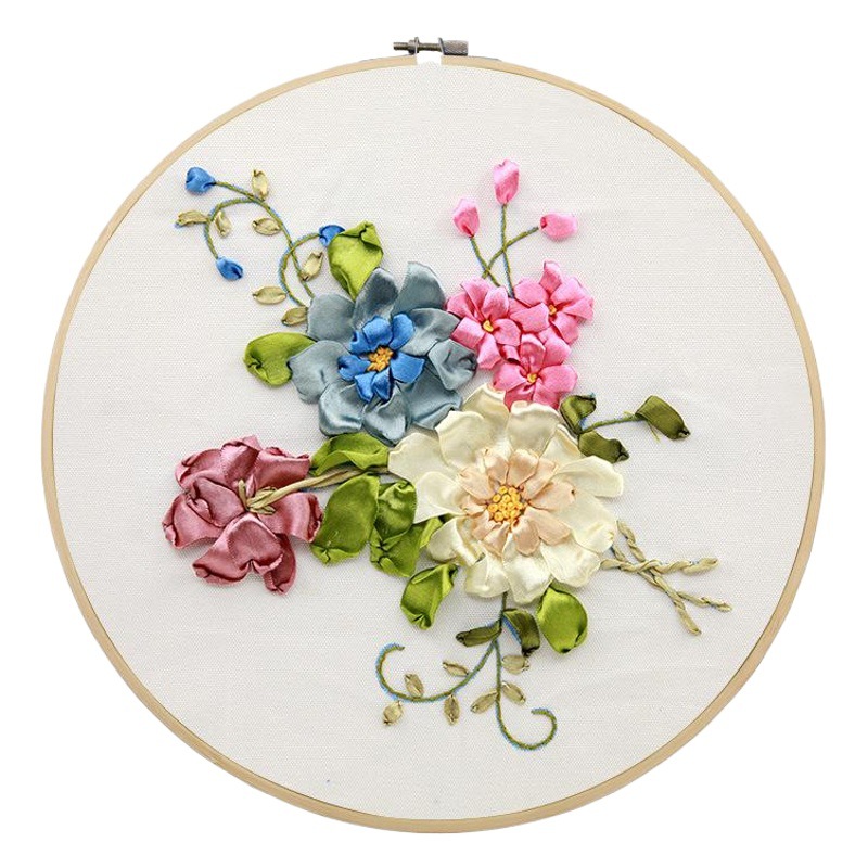Bordado DIY hecho a mano auto-bordado cinta bordado tridimensional tela creativa matar tiempo adulto Suzhou bordado material paquete