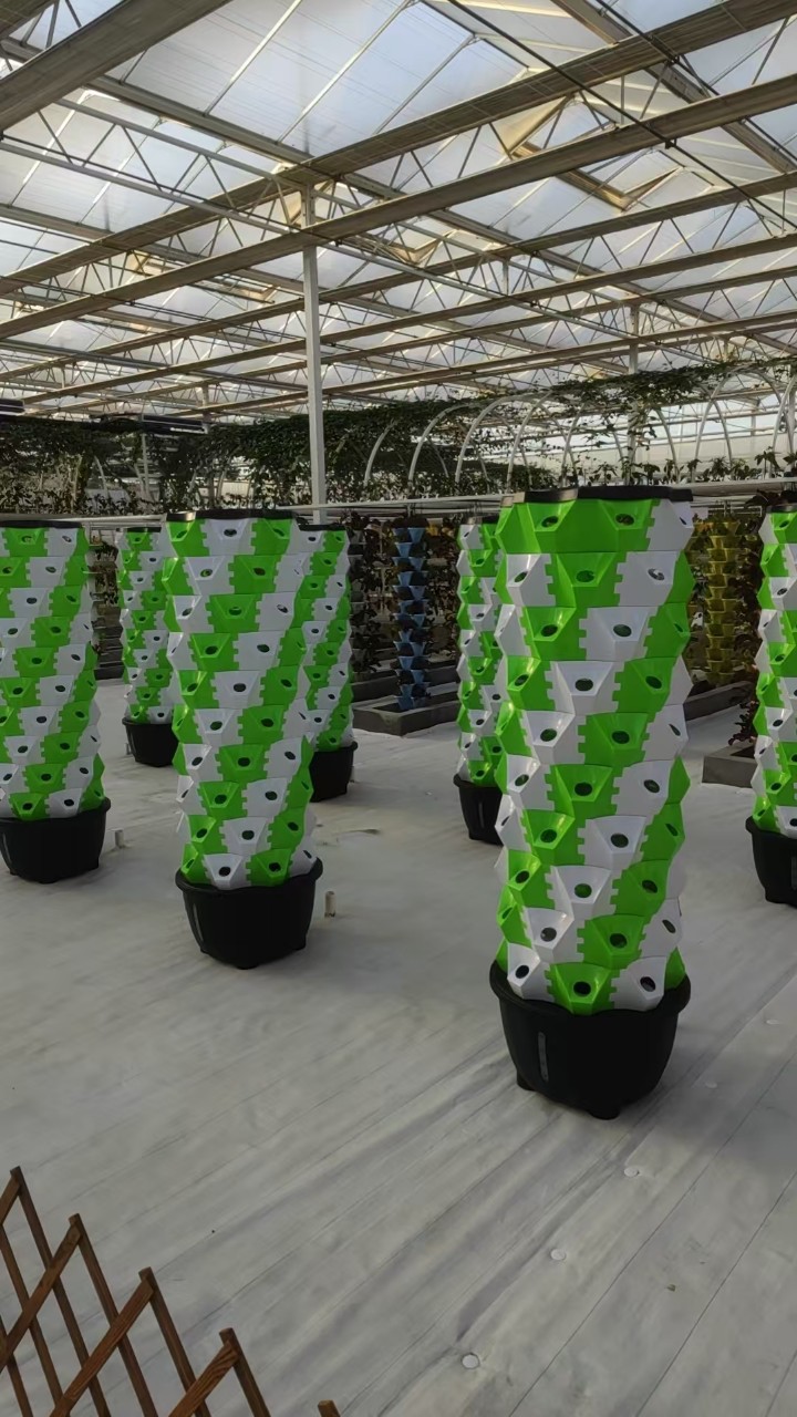 Torre de piña hidropónica, torre de plantación tanque de agua de 65L, exportación de comercio exterior cultivo sin suelo cultivo tridimensional torre hidropónica