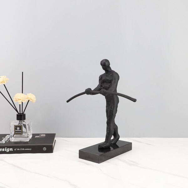 Modern minimalist creative balancing pole character ornament living…