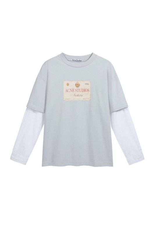 跨境专供高品质AC1996字母印花水洗做旧轻奢潮牌宽松男女情侣T恤|undefined
