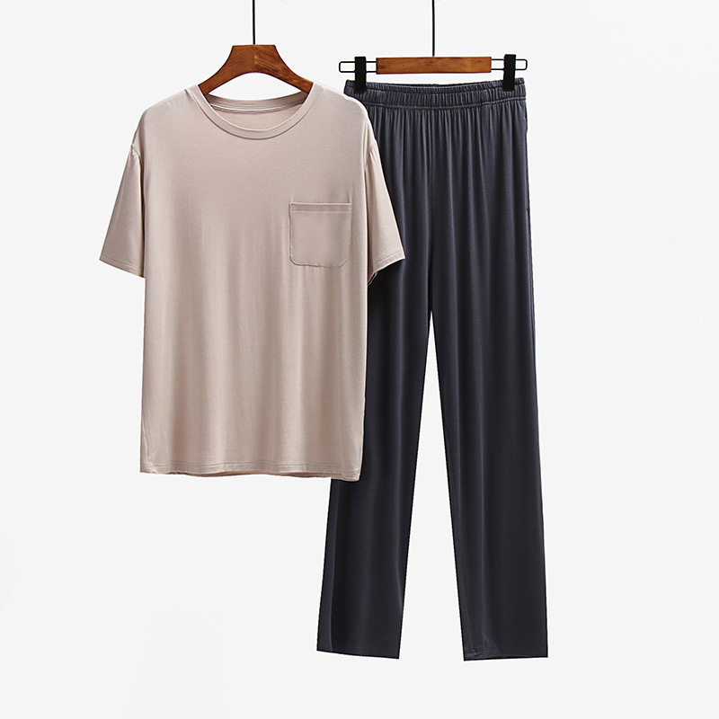 그레이 브라운 반팔 + 아이언 그레이 팬츠