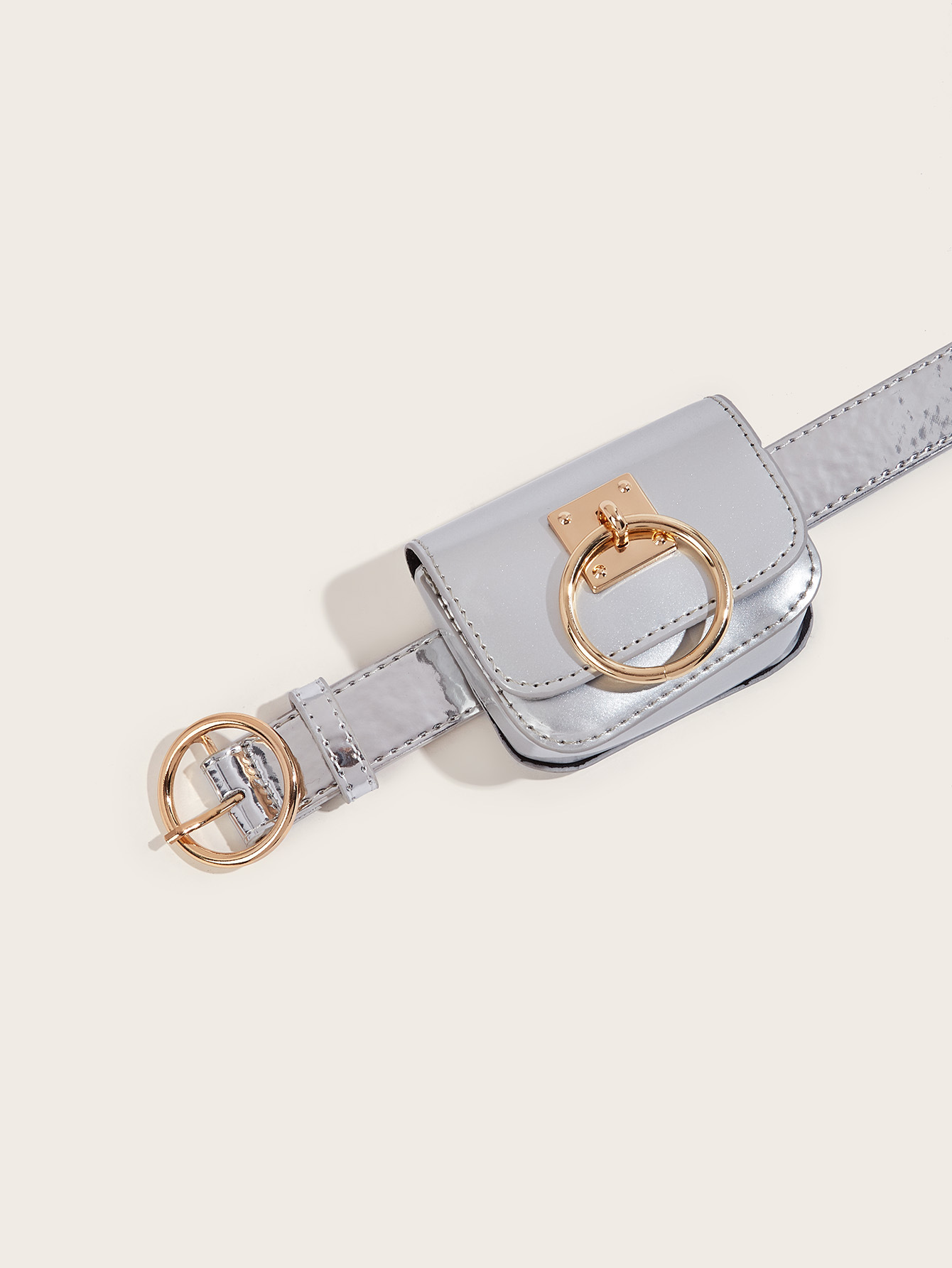 Solid Color Pattern Simple Style Solid Color Imitation Leather Alloy Women's Leather Belts