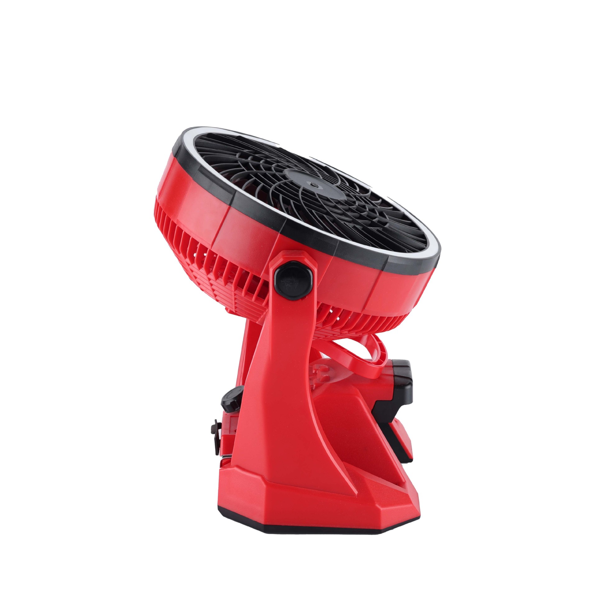 Cross-Border Convenient Rechargeable Lithium Battery Fan Outdoor Camping Car Fan Household Ac and Dc Dual-Use Fan