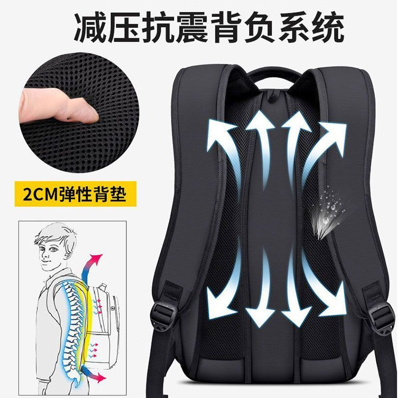 Mochila de viaje de gran capacidad para hombres, bolsas de computadora, bolsas escolares para estudiantes universitarios, viajes de viaje, mochila de viaje corto, marea