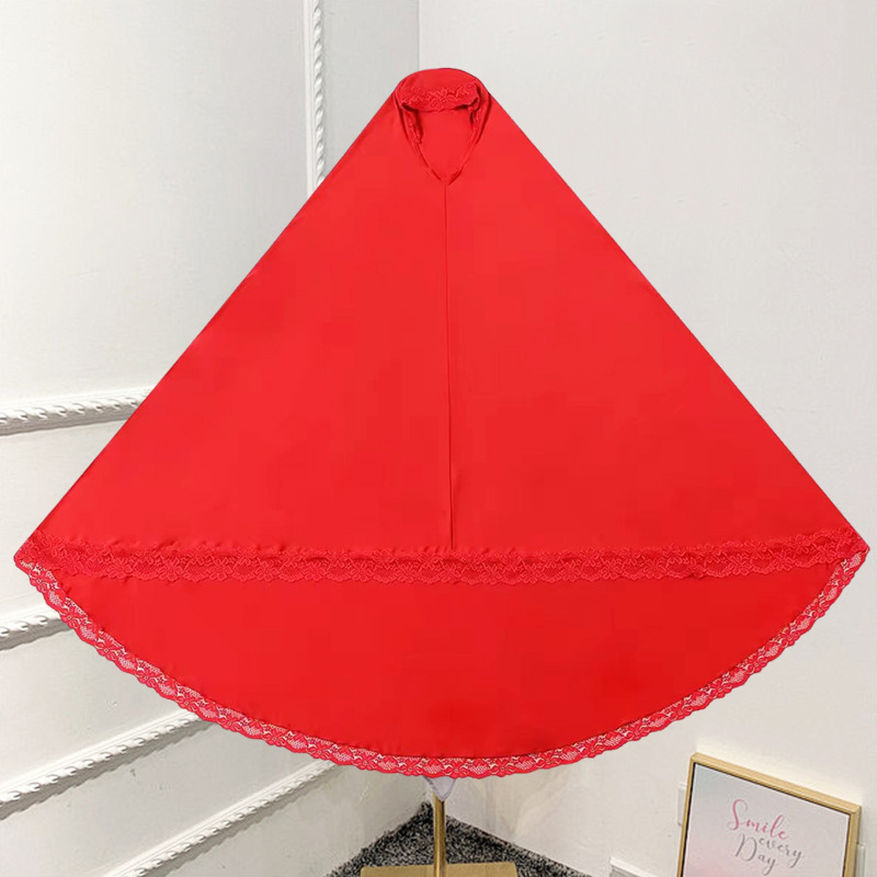 2025년 신스타일 공장 현장 도매 순수색 밀크 실크 레이스 여성용 중간 및 긴 숄 히잡