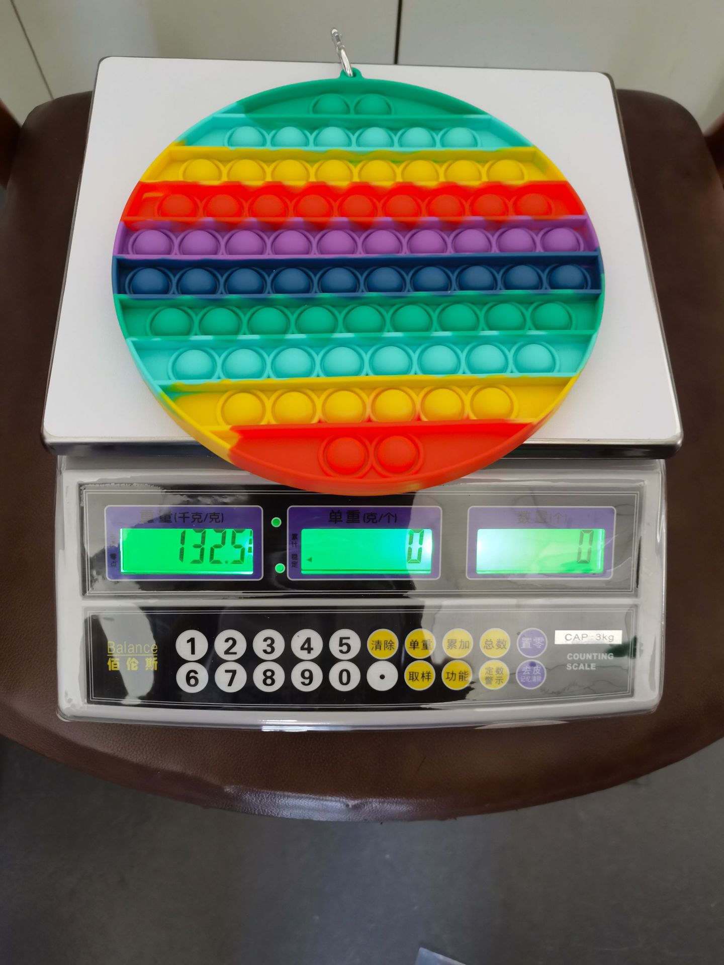 Xiamen fábrica Grande deratización Pioneer Square juego de silicona disco tamaño 20 y 30 de camuflaje luminoso que cambia de color serie