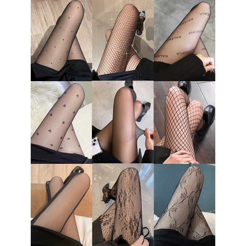 Black Fishnet Stockings Silk Fishnet Stockings Women's Summer Thin White Stockings Sexy Abstinence Anti-Snatching Sexy Pantyhose