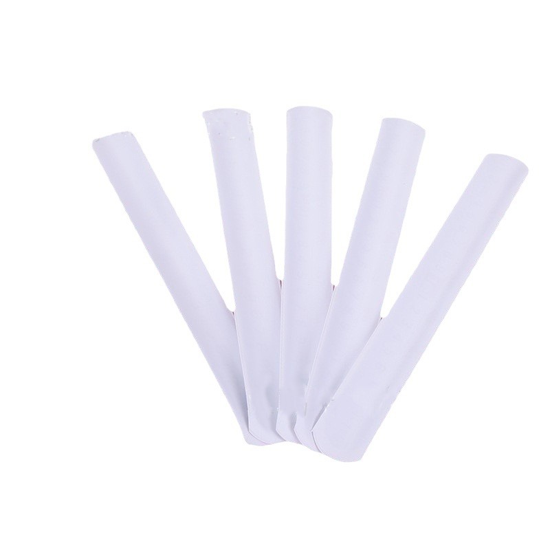 Los accesorios de pulsera de felpa de pizarra blanca de doble cara de bricolaje con graffiti