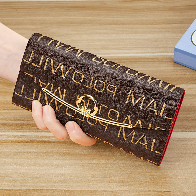 Emperor Paul Women's wallet long large capacity multi-card 2022 new fashion Korean style women's mobile phone bag wholesale