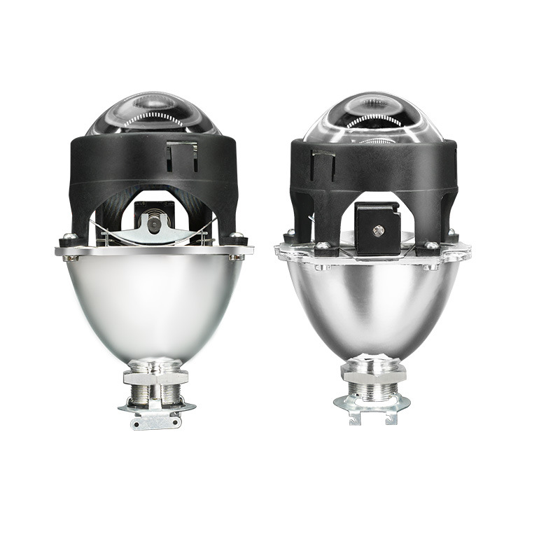 Venta directa de fábrica, lente bi-xenón Visteon de 2.5 pulgadas, lámpara HID xenón, haz largo y corto, portalámparas H4H7, instalación no destructiva