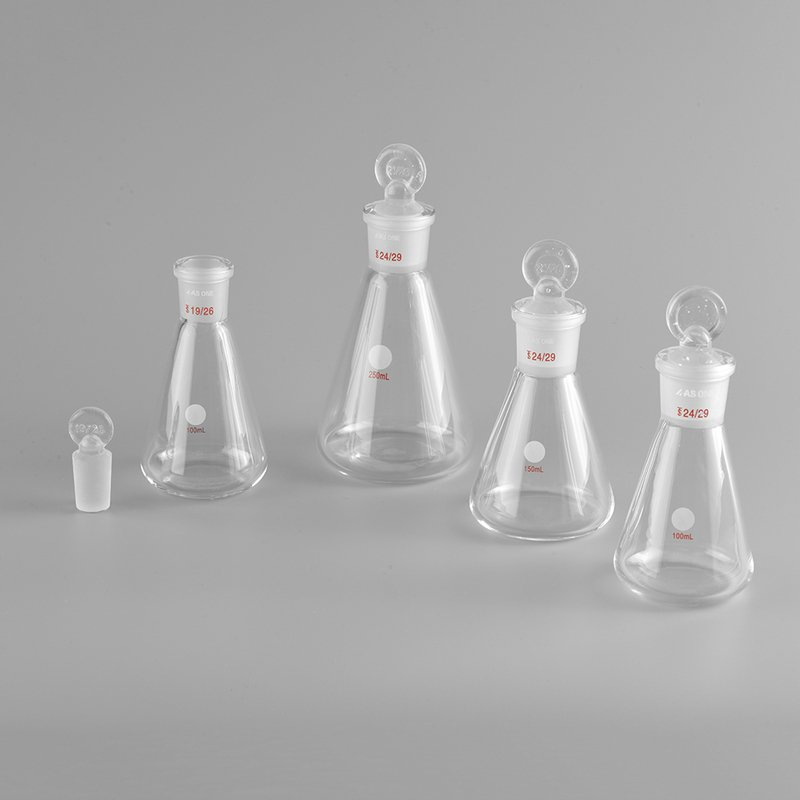 ASONE 亚速旺 具塞三角烧瓶 100ml 19/26(含玻璃塞)