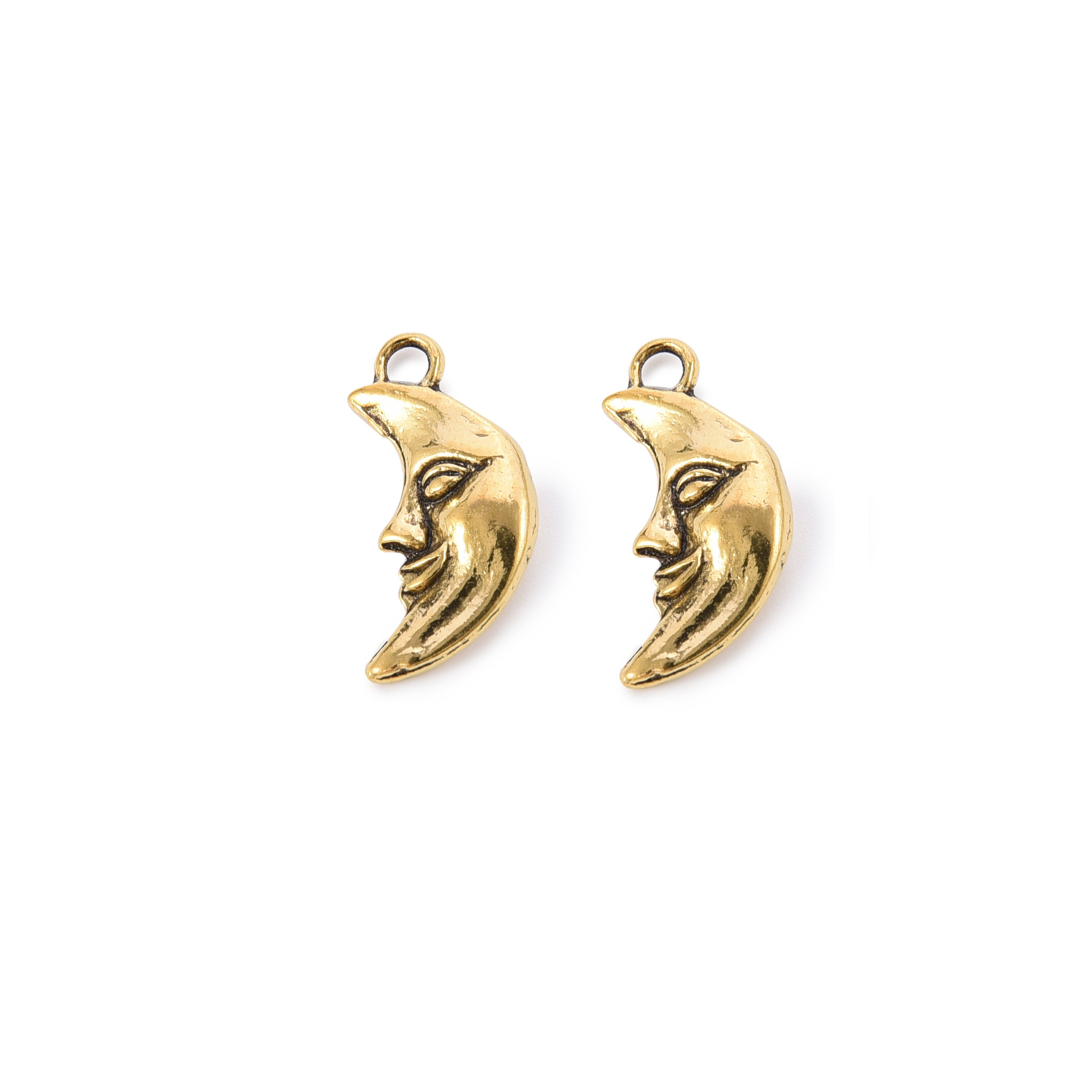 Accesorios de joyería de bricolaje modelos mixtos retro estrella luna aleación colgante joyería material hecho a mano amor colgante de cara sonriente