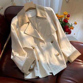 外贸一线品牌尾单剪标女装清仓高端风衣女春秋新款休闲外套上衣