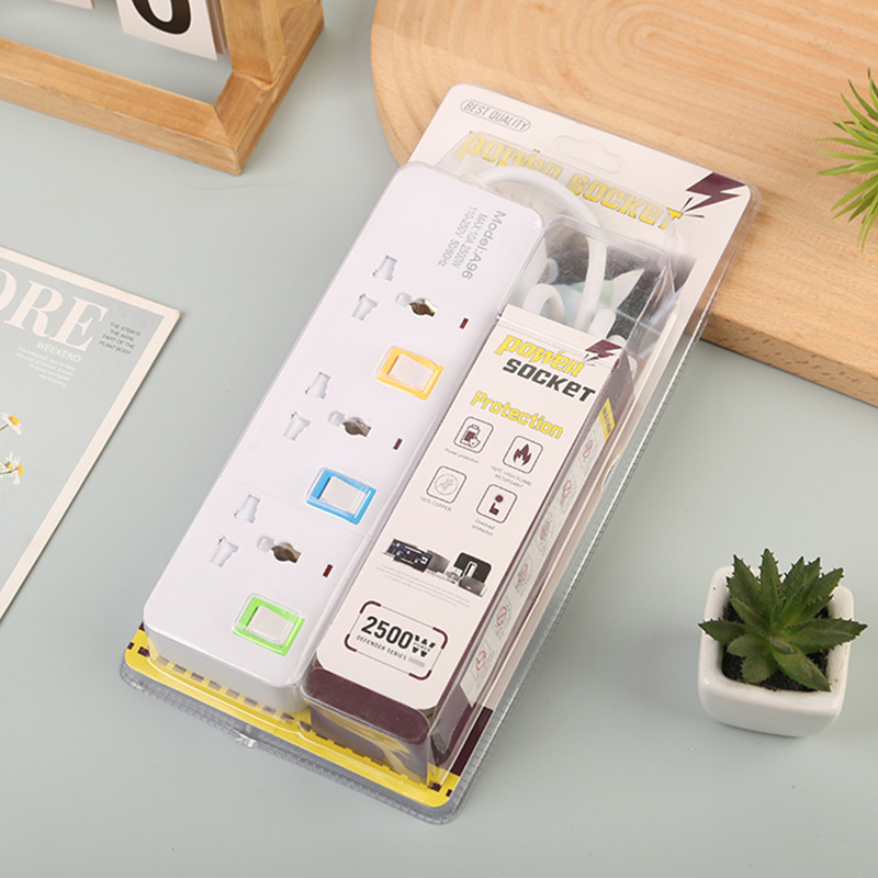 高频包装英规欧规美规智能多开关分控开关插线板办公家用拖线板