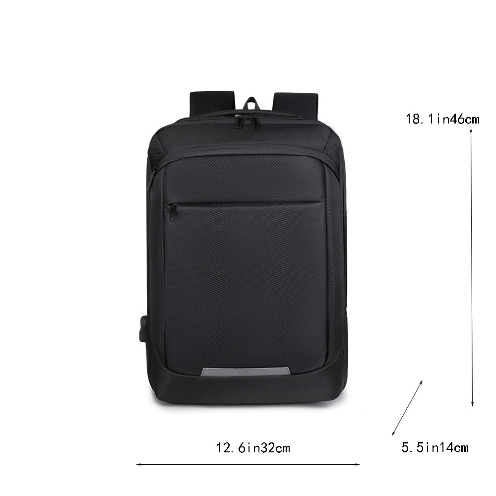 La nueva mochila para computadora se puede imprimir con logotipo, mochila de viaje, mochila de negocios de varios compartimentos para viajeros simples