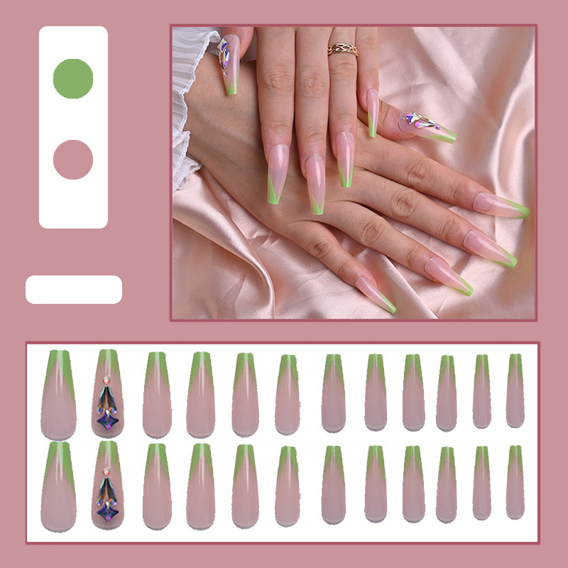 Water Droplets, Heart Shape Pattern Modern Style Water Droplets Heart Shape Abs Wear Manicure 1 Set
