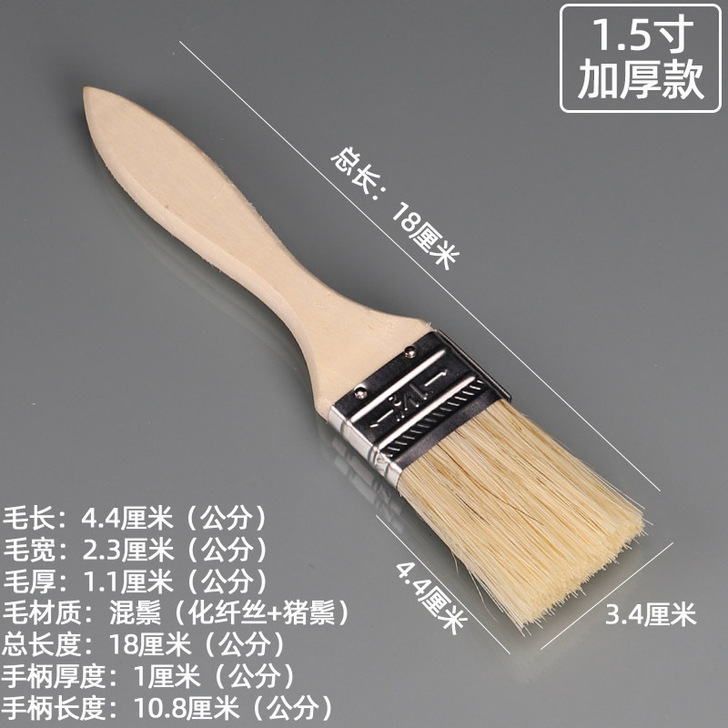 Cepillo de pintura genuino Cepillo de pelo de cerdo de 3 pulgadas para uso industrial Fabricante de 4 cepillos pequeños Cerdo de 2 pulgadas Cepillo grueso Cepillo de aceite