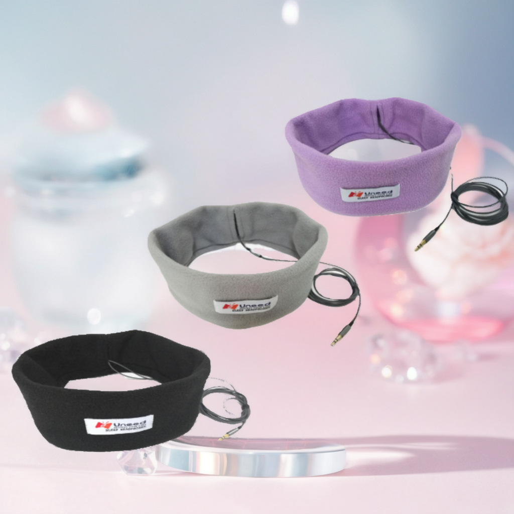 Deportes creativos diadema sombreado máscara de ojos auriculares de peluche dormir auriculares diadema dormir Auriculares auriculares diadema