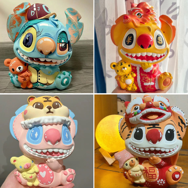 3D three-dimensional new stitch aromatherapy plaster doll handmade DIY graffiti toy white embryo children handmade toy