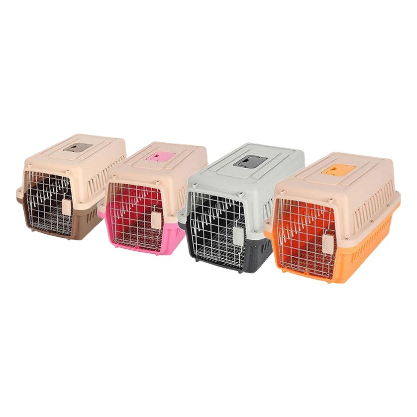 Mascota caja de vuelo peluche transporte aéreo coche perro jaula envío mediano pequeño perro gato jaula portátil excursión
