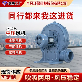 定制大风量 TB200-15-20中压鼓风机 功率11kw-15透浦式中压鼓风机