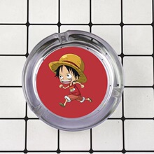 直径92mm圆形烟缸桌面烟灰缸透明高白料 可贴烤logo可喷色