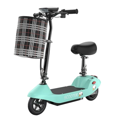 Qatlanan elektrik skuterlər – Electric Scooter Mini Folding Men's - green-brushed-with-tianneng-battery-battery-life-is-about-50-60-miles-24v