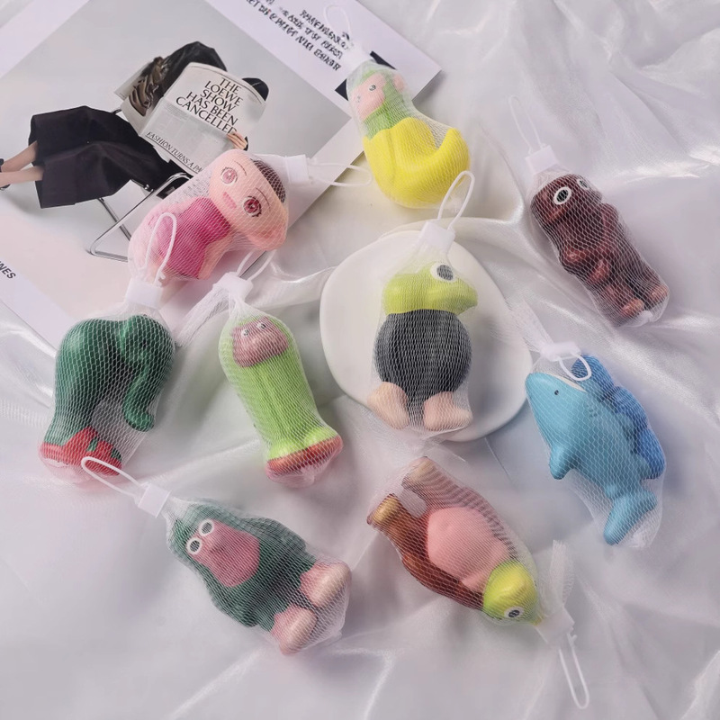 人気海外山海経風低反発子供向けおもちゃ人形、トレンド玩具フィギュア工場製、握って遊べる置物|undefined