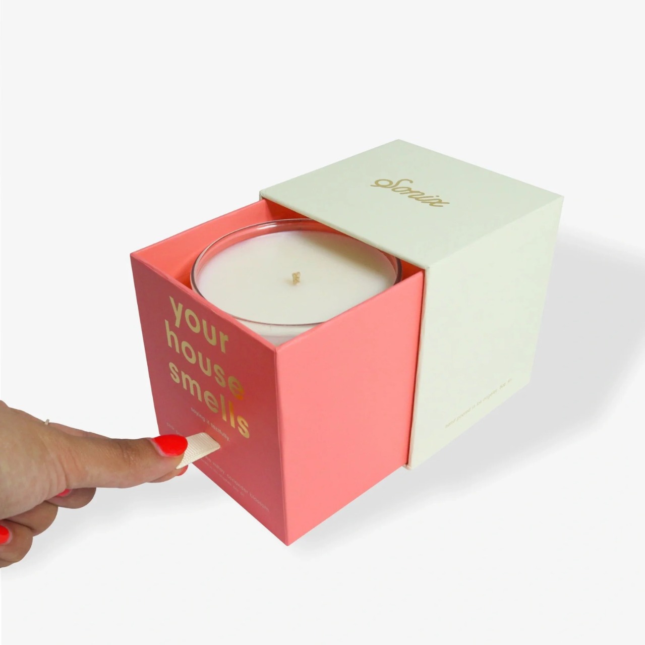 礼物盒手工香薰蜡烛礼品盒扩香石摆件小盒子ins精美包装盒定制