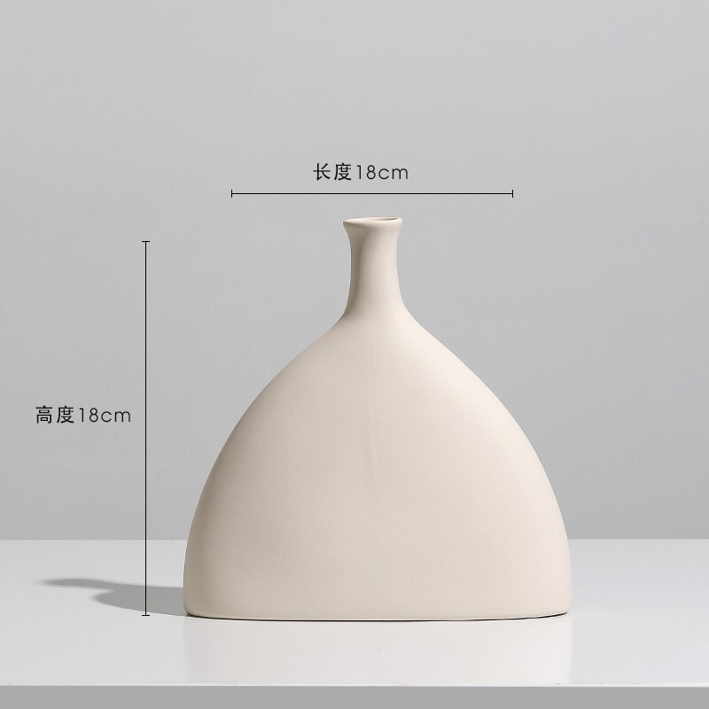 卸売りの白い陶磁器の花瓶の置物の生け花の乾いた花の客間の食事のデスクの玄関の装飾品のアイデアの芸術の花器|undefined
