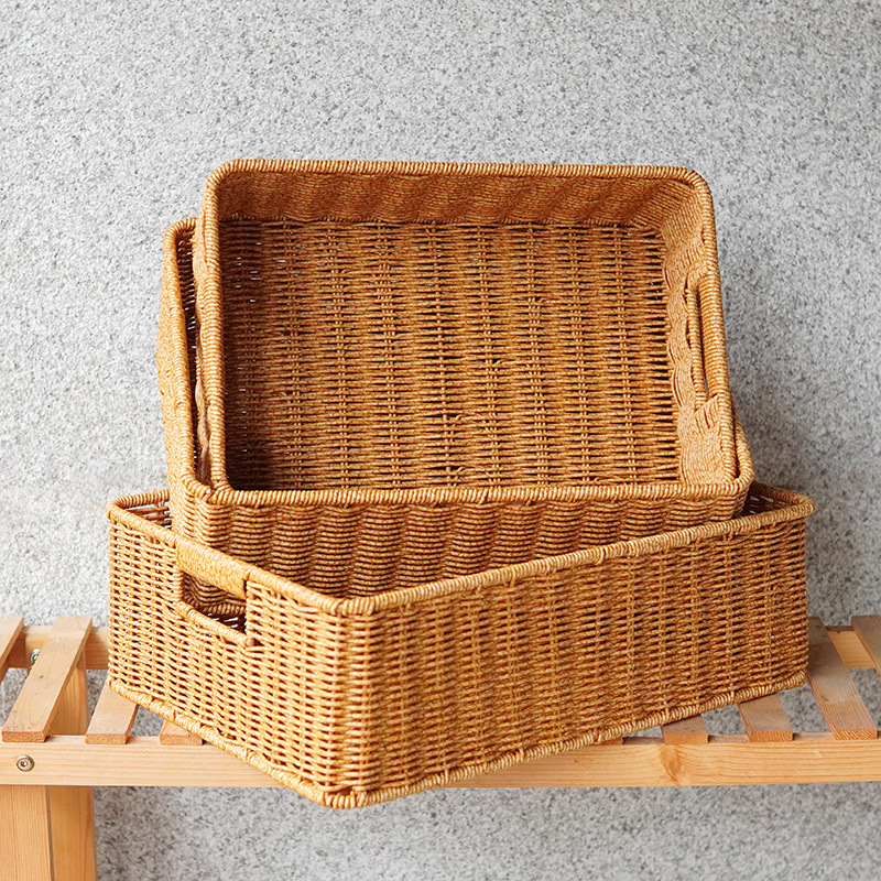 Handwoven Rattan Storage Basket With Lid And Inner Lining_voghion.com