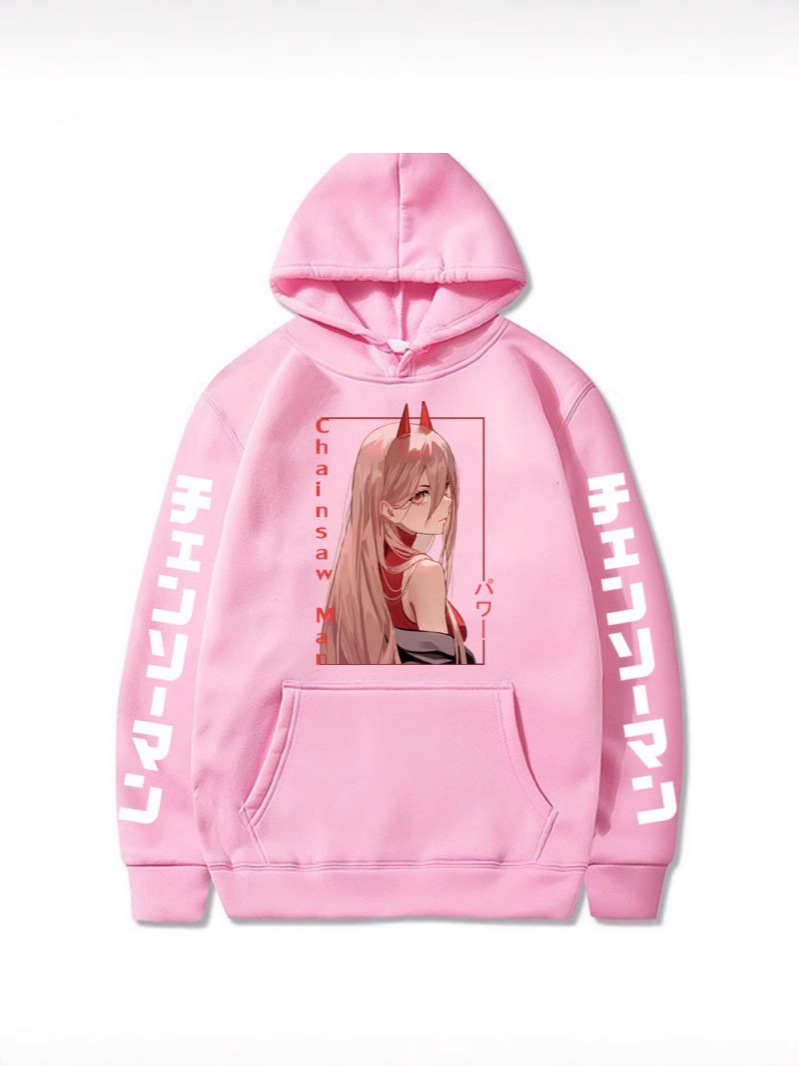 Chainsaw Man Chainsaw Man Pava perimeter hoodie impresa transfronteriza anime hoodie