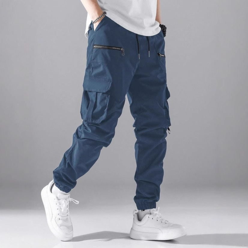 2025 new Amazon men's overalls outdoor pants tide men's casual pants loose manufacturers wholesale