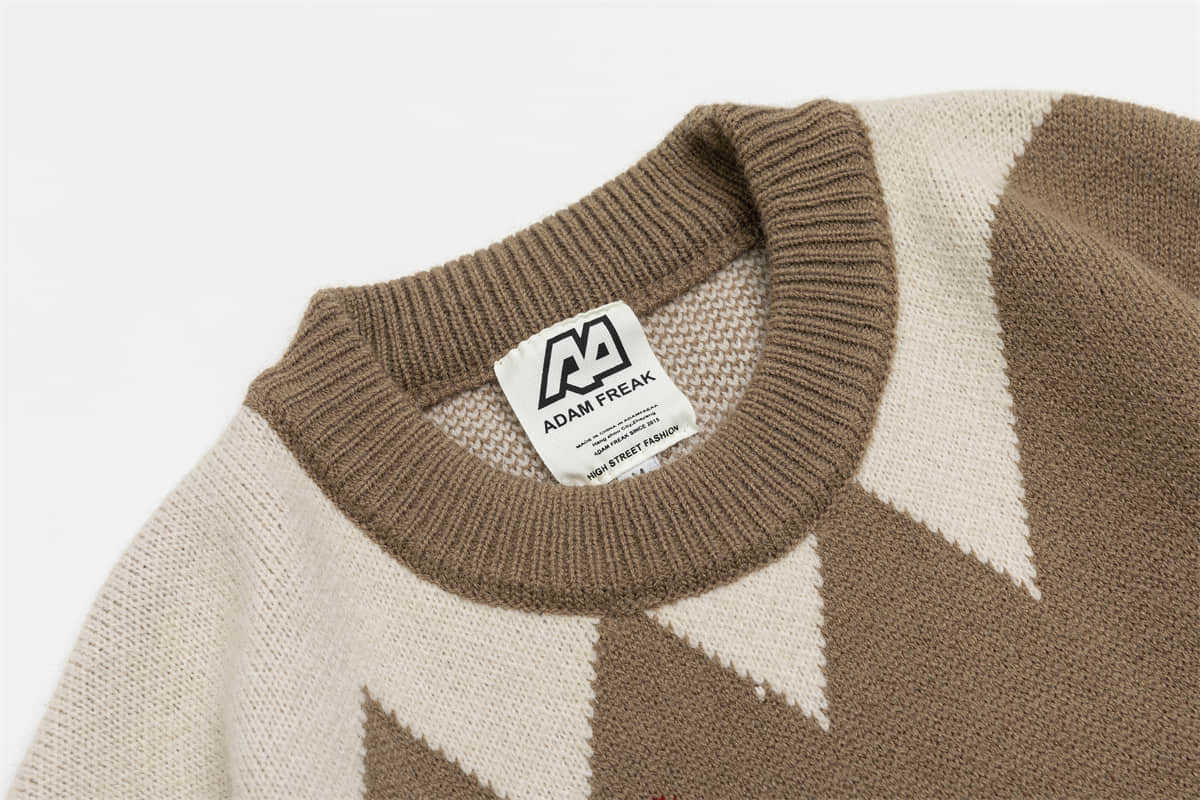 Weihnachtlicher Strickpullover Für Herren Mit Jacquard Muster_voghion.com