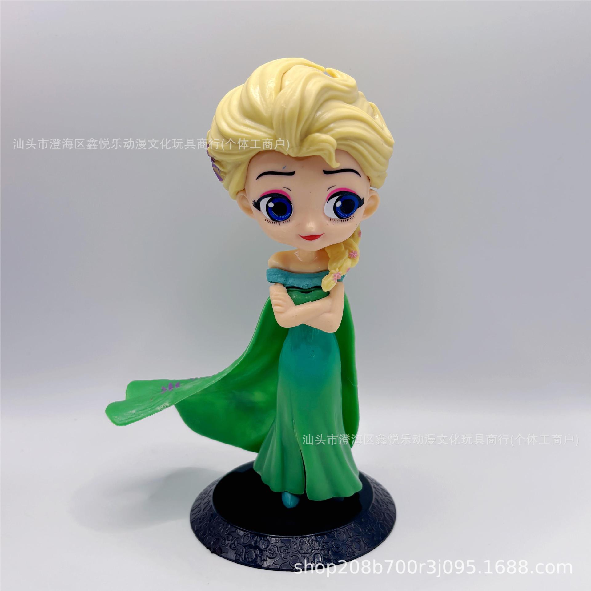 Nieve hielo Elsa Anna muñeca Elsa princesa Elsa modelo hecho a mano pastel horneado decoración regalos