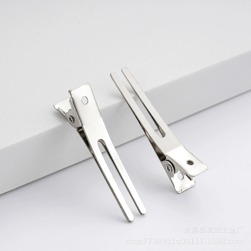 4,5 см двойная вилка для позиционирования волос зажим для утконоса ручной толчок гофрированный зажим перегородка позиционирования клип трансграничная горячая распродажа